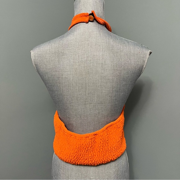 JUICY COUTURE terrycloth halter crop top women’s size XL - Picture 8 of 13